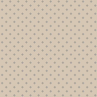 product image of Miniature Dotty Flowers Beige/Navy Wallpaper from the Kitchen Recipes Collection by Galerie Wallcoverings 549