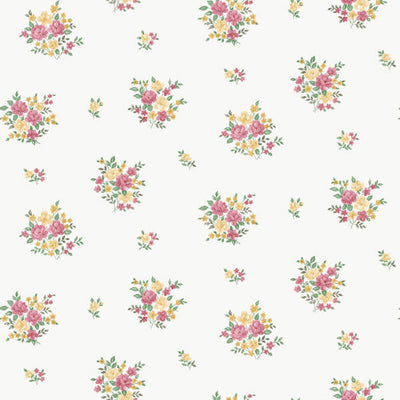 product image of Floral Bunch Wallpaper in Yellow/Gold 535