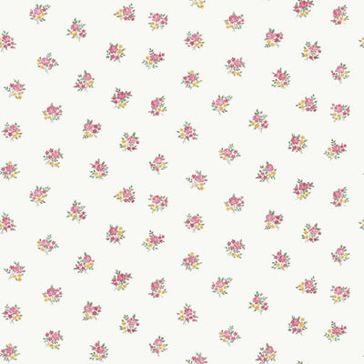 product image of Floral Motif Wallpaper in Red 589