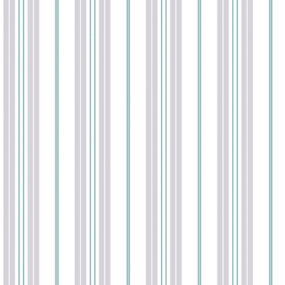 product image for Two Colour Stripe Green/Grey Wallpaper from the Deauville 2 Collection by Galerie Wallcoverings 57