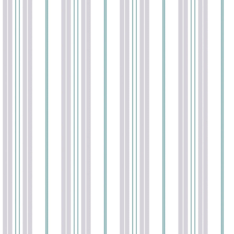 media image for Two Colour Stripe Green/Grey Wallpaper from the Deauville 2 Collection by Galerie Wallcoverings 232