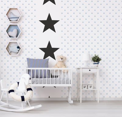 product image for Big Star Black Wallpaper from the Deauville 2 Collection by Galerie Wallcoverings 26