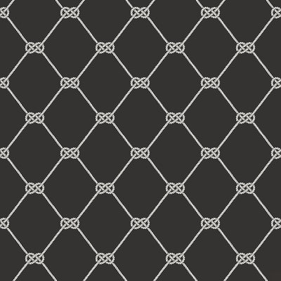 product image for Rope Black Wallpaper from the Deauville 2 Collection by Galerie Wallcoverings 64