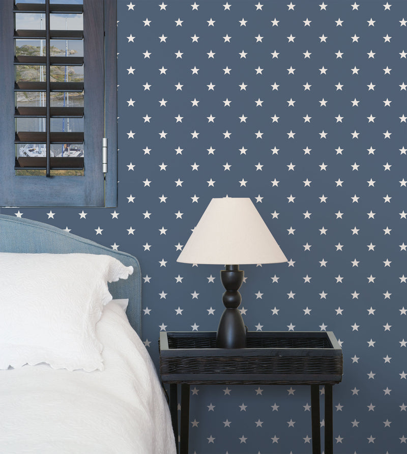 media image for Deauville Stars Marine Wallpaper from the Deauville 2 Collection by Galerie Wallcoverings 219