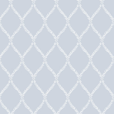 product image of Geometric Trellis Grey/White Wallpaper from the Vintage Roses Collection by Galerie Wallcoverings 516