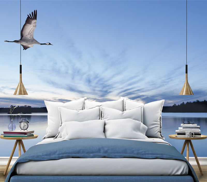 media image for Crane Wall Mural from the Global Fusion Collection by Galerie Wallcoverings 273