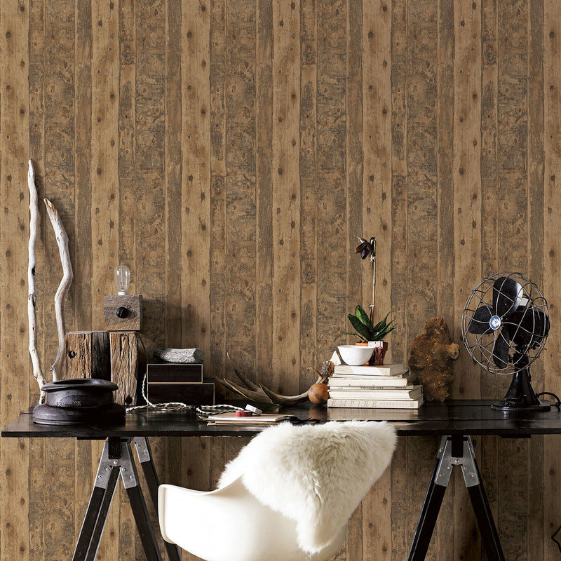 media image for GOT Wood Brown Wallpaper from the Grunge Collection by Galerie Wallcoverings 276