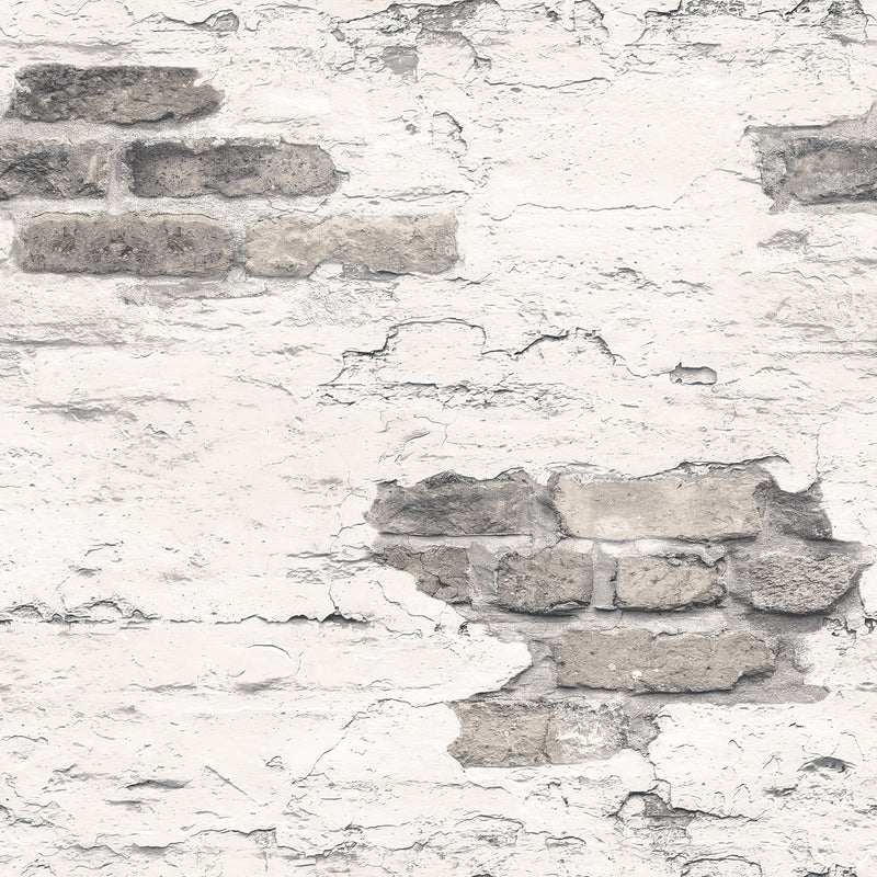 media image for Exposed Brick Grey Wallpaper from the Grunge Collection by Galerie Wallcoverings 278