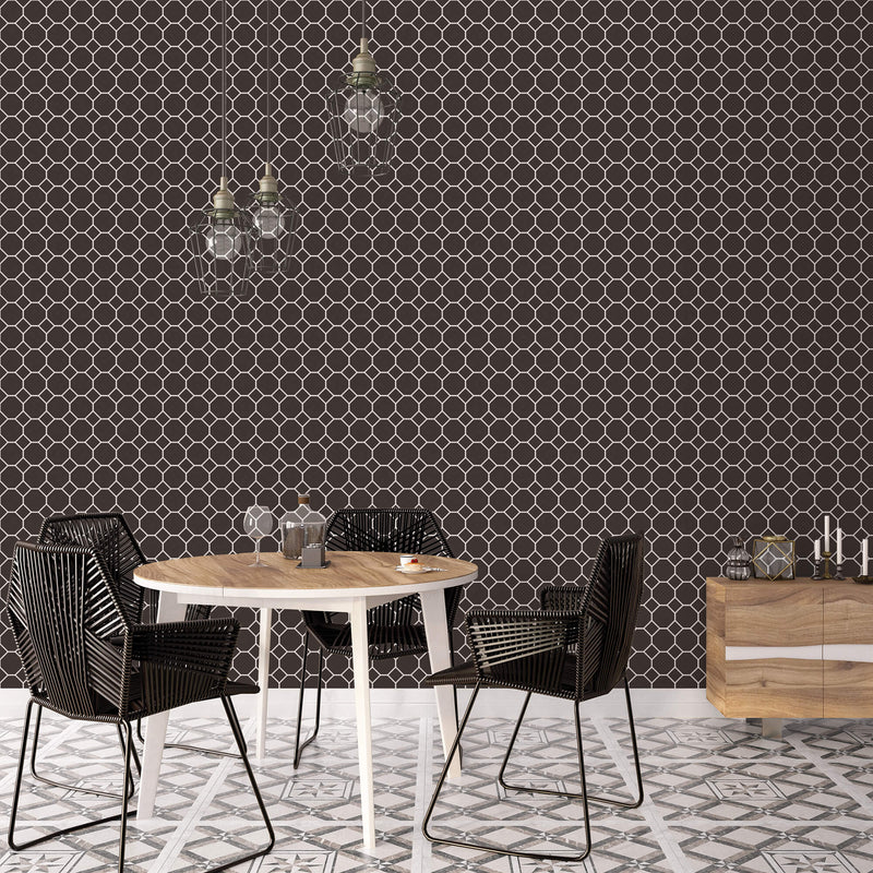 media image for Bee Hive Black/White Wallpaper from the Just Kitchens Collection by Galerie Wallcoverings 23