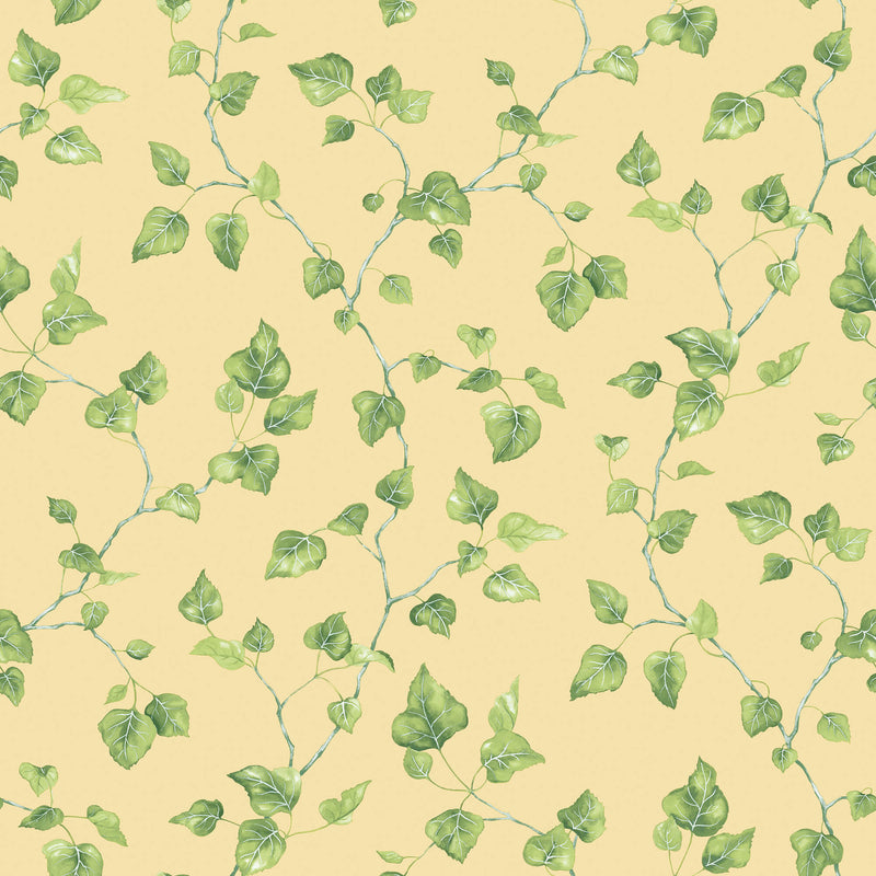 media image for Just Ivy Yellow/Green Wallpaper from the Just Kitchens Collection by Galerie Wallcoverings 262