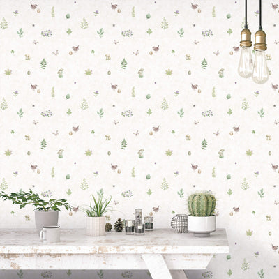 product image for Meadow Spot Beige/Lilac Wallpaper from the Just Kitchens Collection by Galerie Wallcoverings 57