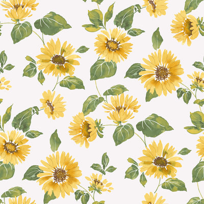 product image of Sunflower Trail Yellow/Green Wallpaper from the Just Kitchens Collection by Galerie Wallcoverings 598