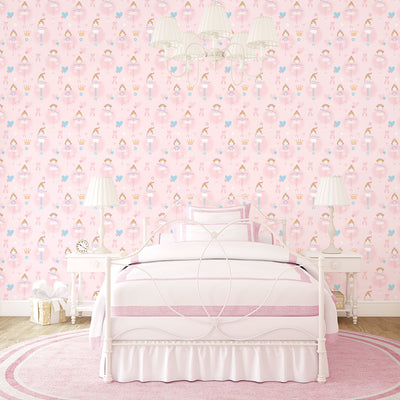 product image for Ballerina Pink Wallpaper from the Just 4 Kids 2 Collection by Galerie Wallcoverings 91