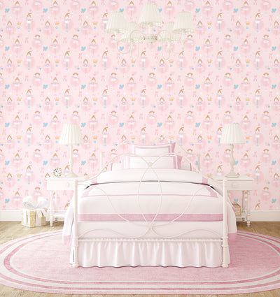 product image for Ballerina Pink Wallpaper from the Just 4 Kids 2 Collection by Galerie Wallcoverings 52