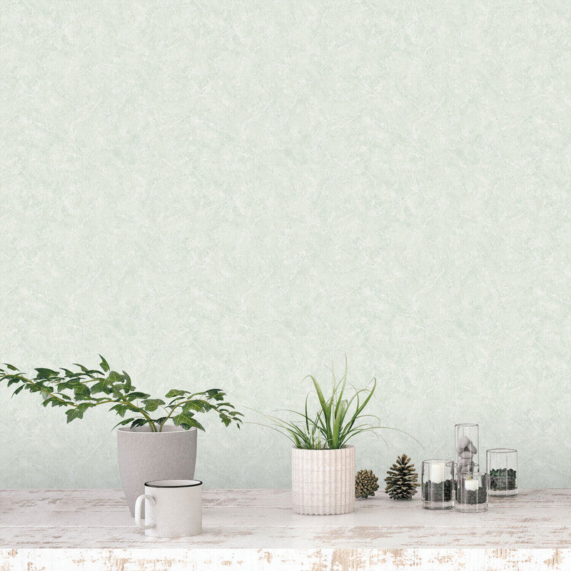 media image for Nordic Elements Plain Texture Wallpaper in Green 235
