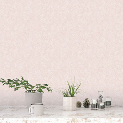 product image for Nordic Elements Plain Texture Wallpaper in Soft Pink 97
