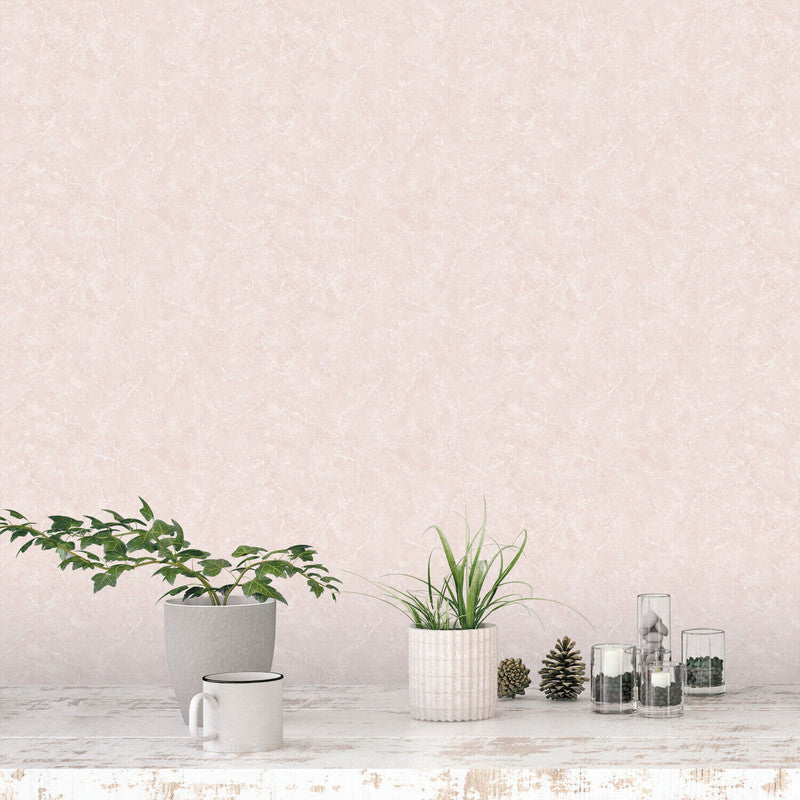 media image for Nordic Elements Plain Texture Wallpaper in Soft Pink 276