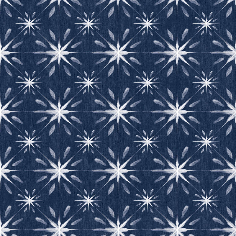 media image for Nordic Elements Geometric Wallpaper in Blue/Ivory 253