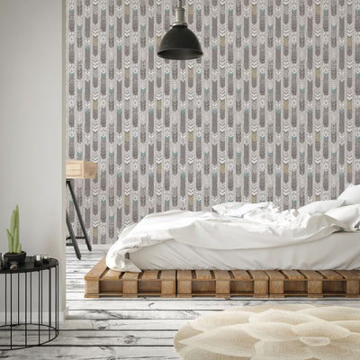 product image for Arrows Ochre Wallpaper from the Global Fusion Collection by Galerie Wallcoverings 77