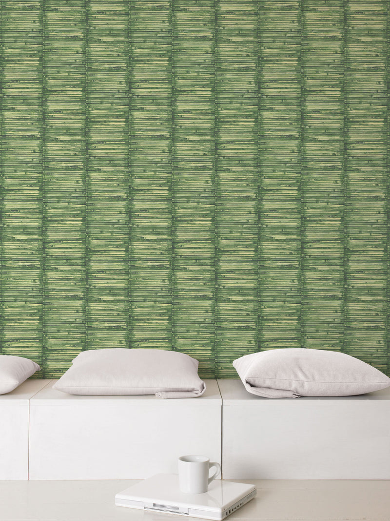 media image for Bamboo Green Wallpaper from the Global Fusion Collection by Galerie Wallcoverings 281