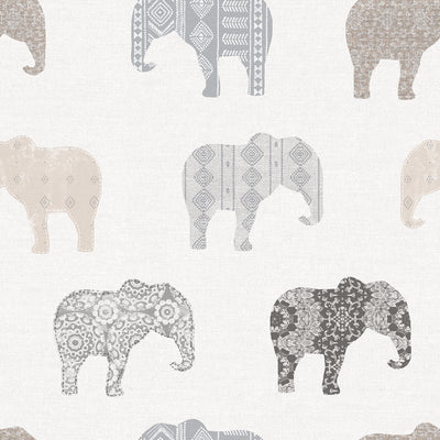 product image of Elephant Neutral Wallpaper from the Just 4 Kids 2 Collection by Galerie Wallcoverings 50