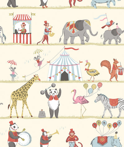 product image of Circus Blue/Red Wallpaper from the Just 4 Kids 2 Collection by Galerie Wallcoverings 597