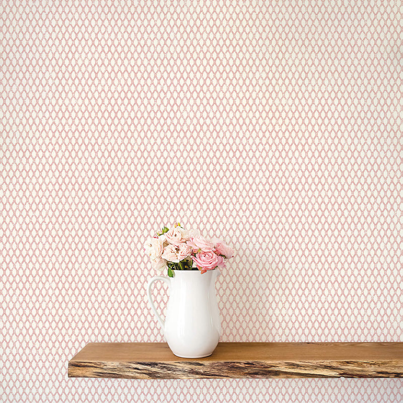 media image for Double Links Cranberry Wallpaper from the Small Prints Collection by Galerie Wallcoverings 271