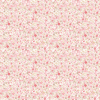 product image of Mini Mod Floral Cranberry/Tan Wallpaper from the Small Prints Collection by Galerie Wallcoverings 523