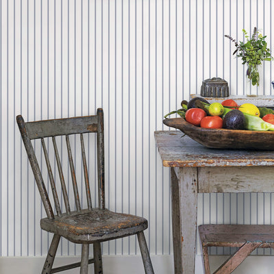 product image for Napkin Stripe Navy/Blue Wallpaper from the Just Kitchens Collection by Galerie Wallcoverings 22