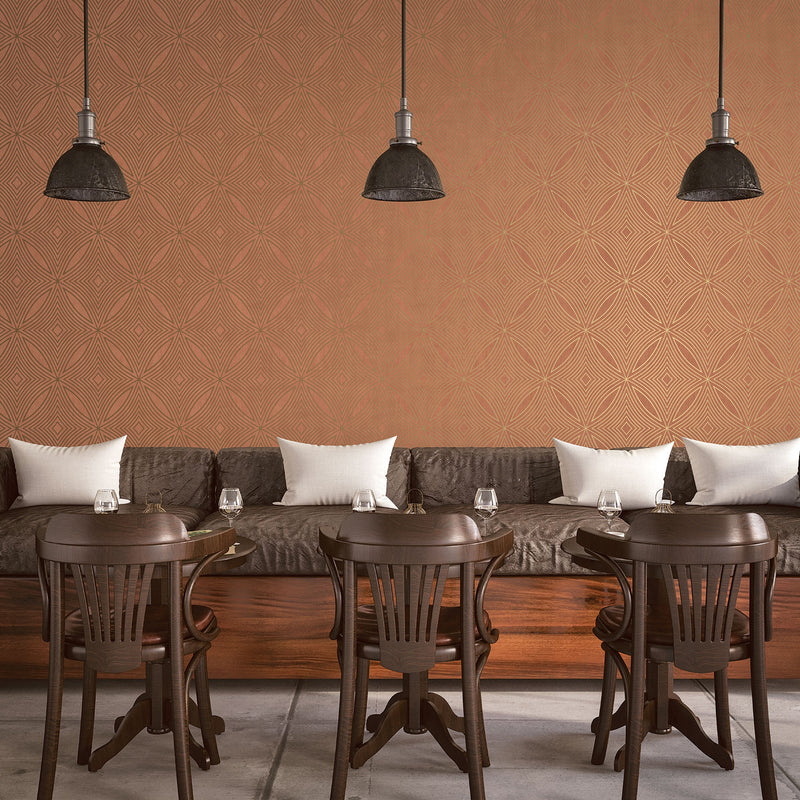media image for Spiral Copper Wallpaper from the Special FX Collection by Galerie Wallcoverings 294