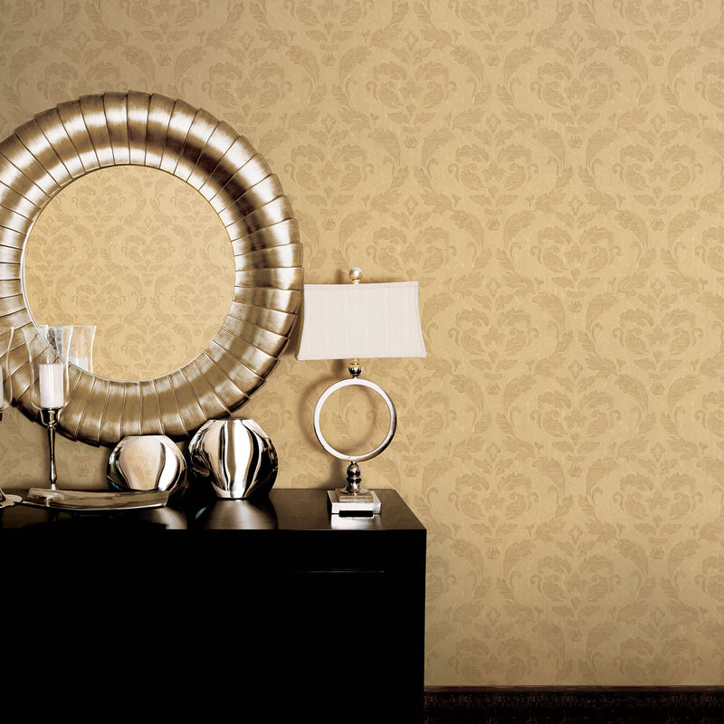 media image for In Lay Wallpaper in Ochre/Light Gold from the Ambiance Collection by Galerie Wallcoverings 272