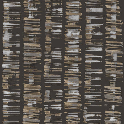 product image of Aztec Wallpaper in Black, Grey, Tan from the Bazaar Collection by Galerie Wallcoverings 528