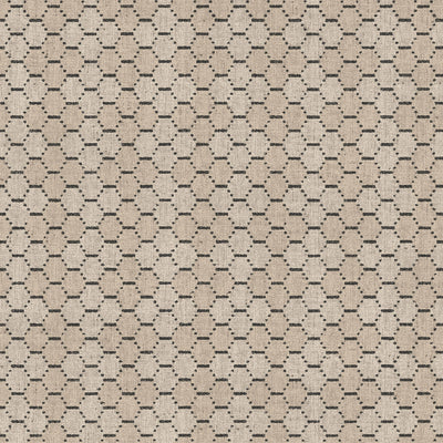 product image of Boho Beehive Wallpaper in Tan, Black from the Bazaar Collection by Galerie Wallcoverings 568