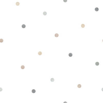 product image of Dots Beige/Grey Wallpaper from the Tiny Tots 2 Collection by Galerie Wallcoverings 566