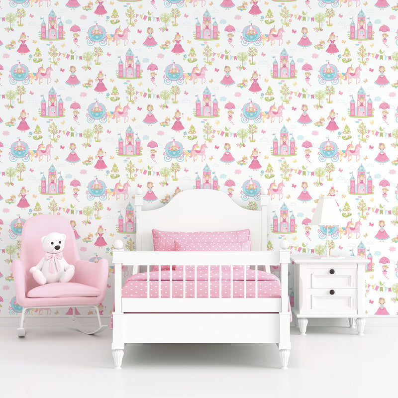media image for Fairytale Primary Wallpaper from the Tiny Tots 2 Collection by Galerie Wallcoverings 23