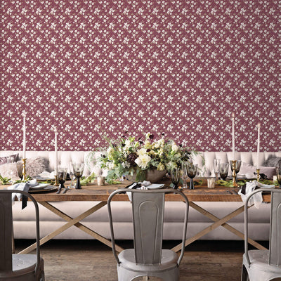 product image for Anemone Mini Cranberry Wallpaper from the Secret Garden Collection by Galerie Wallcoverings 76