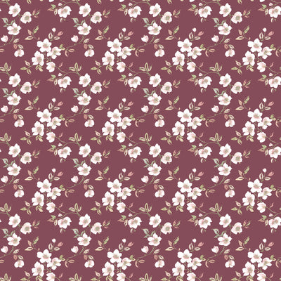 product image of Anemone Mini Cranberry Wallpaper from the Secret Garden Collection by Galerie Wallcoverings 543