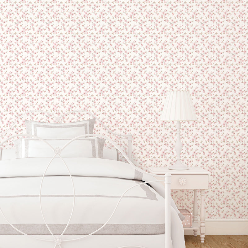 media image for Anemone Mini Dusty Pink Wallpaper from the Secret Garden Collection by Galerie Wallcoverings 286