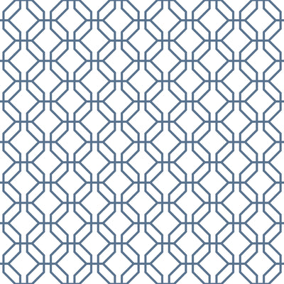 product image of Trellis Positive Blue Wallpaper from the Secret Garden Collection by Galerie Wallcoverings 538
