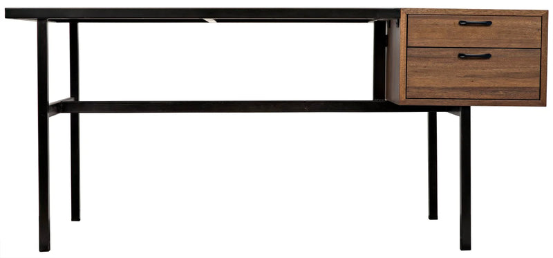 media image for algeron desk in black metal design by noir 2 287