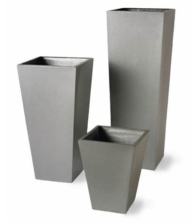 product image for Geo Tapered Planters - Misc. Sizes - in Aluminum Finish design by Capital Garden Products 9
