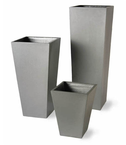 media image for Geo Tapered Planters - Misc. Sizes - in Aluminum Finish design by Capital Garden Products 217