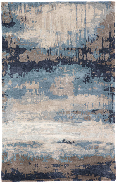 product image of benna abstract rug in desert taupe orion blue design by jaipur 1 519