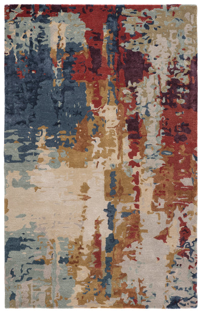 product image of Matcha Handmade Abstract Multicolor/ Red Rug by Jaipur Living 588