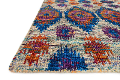 product image for Giselle Hand Knotted Peacock Rug 2 71