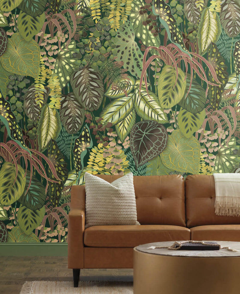 media image for Greenery Jade Wall Mural from the Greenhouse Collection by York Wallcoverings 277