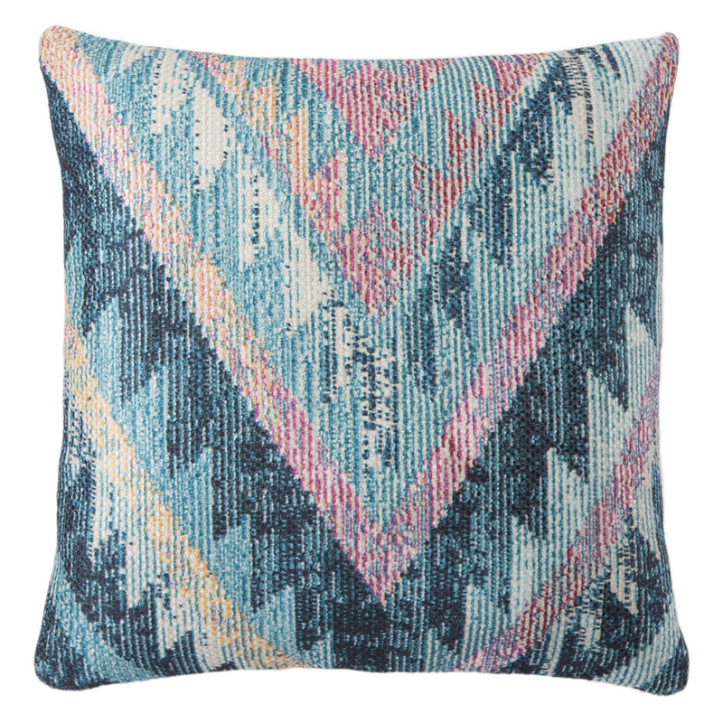 media image for petra indoor outdoor tribal blue multicolor pillow by nikki chu 1 261