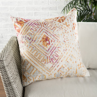product image for siva indoor outdoor tribal pink gold pillow by nikki chu 5 63