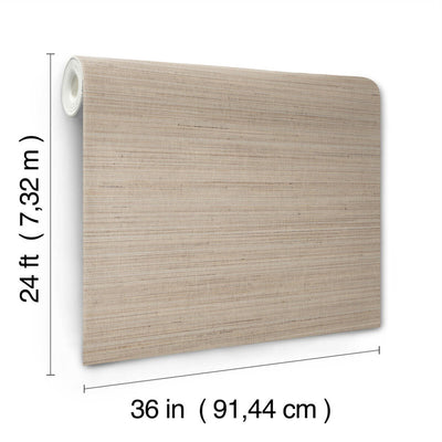 product image for Marled Abaca Wallpaper in Taupe 62