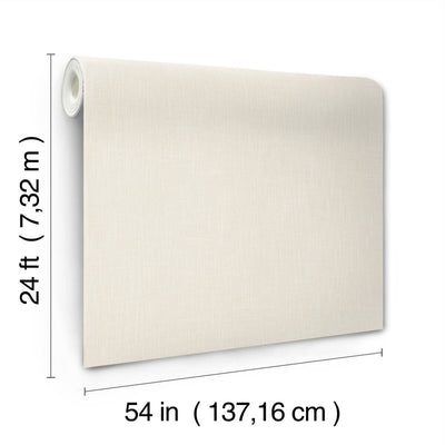 product image for Classic Linen Wallpaper in White 69